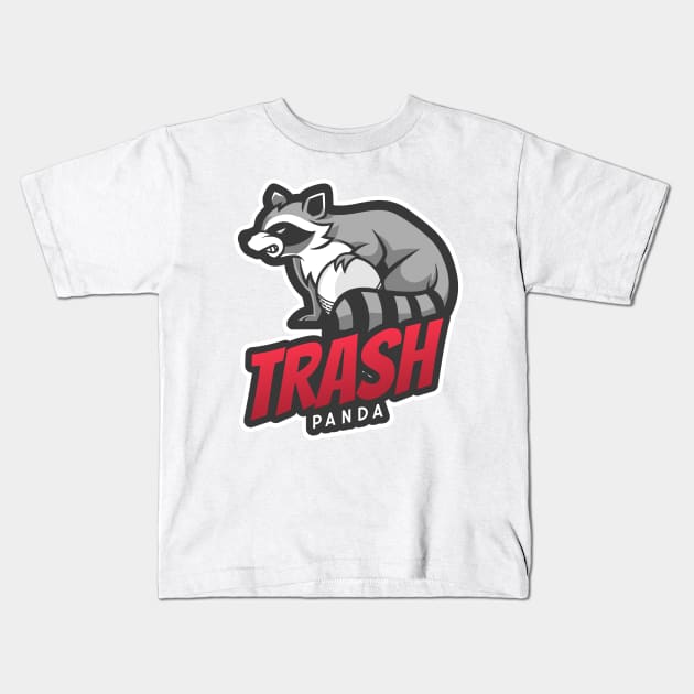 Trash Panda Kids T-Shirt by mikepod